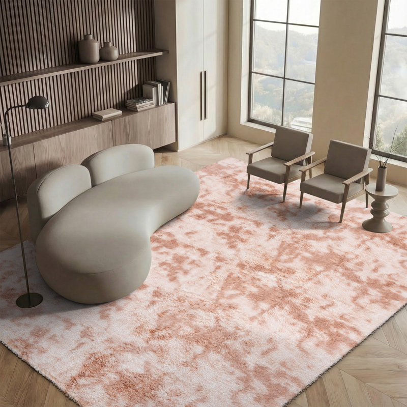 Zuriana Shag Performance Abstract Rug, Rectangle 8' x 10'