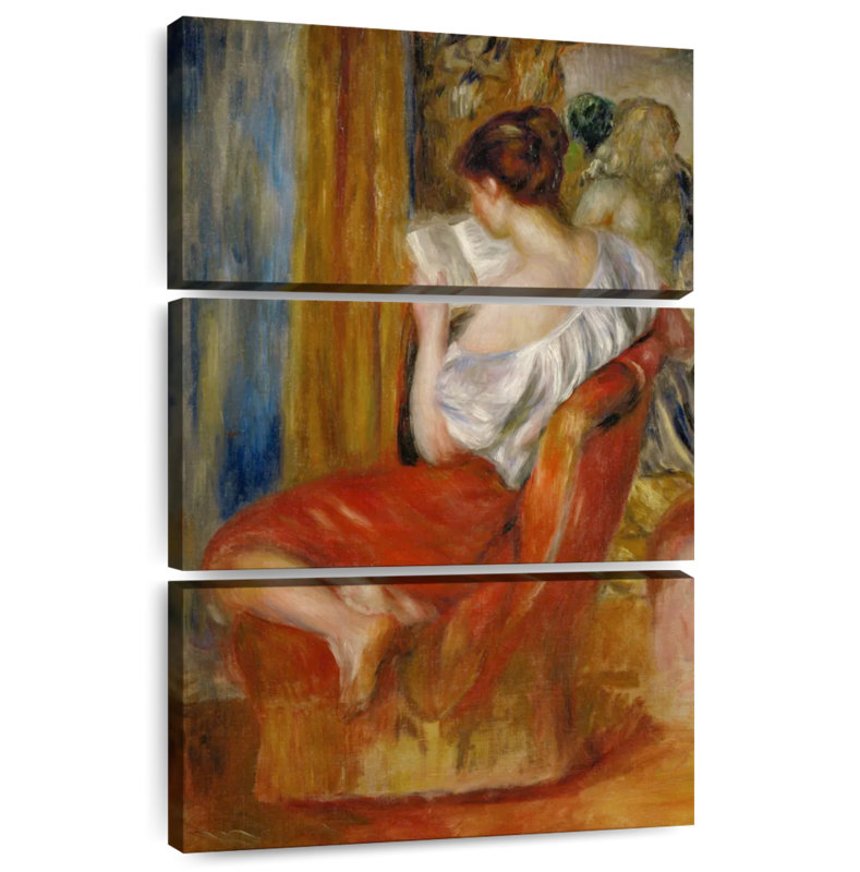 Femme de lecture Leisha 1900, H 74 po x l 48 po