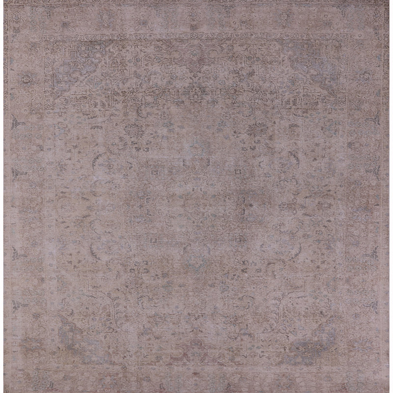 Tapis oriental gris Neema, Carré 4 pi