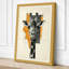 Giraffe Geometry Modern - Wrapped Canvas-1482170922-1482170933