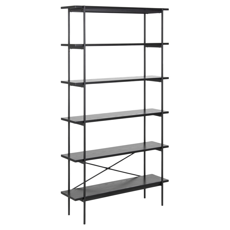 Colberta 172cm H x 94cm W Steel Etagere Bookcase