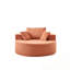 Chaise ronde en peluche avec coussins Teddy-1944875567