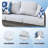 Premium All-Weather Wicker 5 - Person Patio Conversation Set with Cushions-1419414681