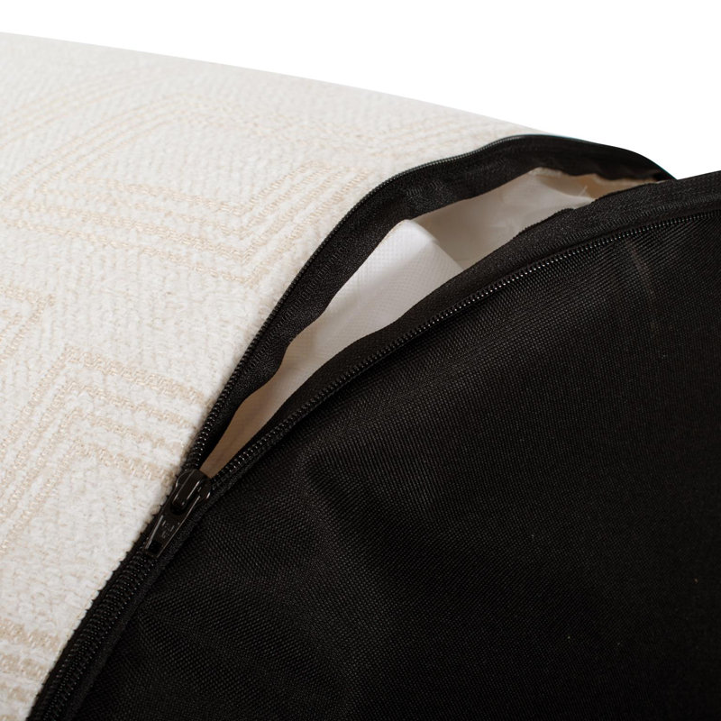 Pouf haut / extérieur Zyahir Syros Natural, Brun