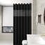 70,87 po X 74,02 po Rideau de douche en polyester, rideau de douche double couche à rayures gaufrées-2015247413