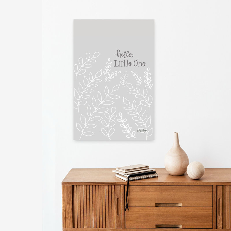 «Hello Little One I», art contemporain de paysage abstrait, H 24 po x l 16 po