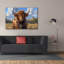 «Bull In The Country» par Momart, art mural sur toile, 18 po x 12 po-1637986740