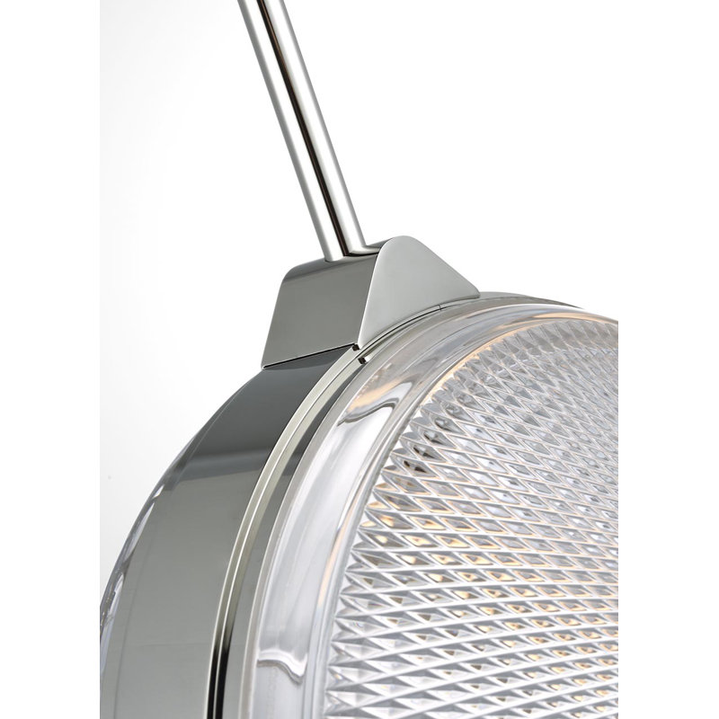 Copper Coast 1 - Light LED Pendant, Polished Nickel