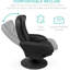 Fauteuil inclinable en cuir avec repose-pieds Masek