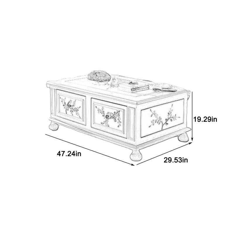 Maliyani, 19.69" H x 47.24" L x 29.53" W
