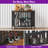 Large Foldable Dog Crate Furniture, Assembly-Free Dog Crate With Adjustable Bowls And Name Tag For Small, Medium, Large Dog-34654246-38372362