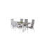 Jayesh 6 - Person Patio Dining Set Extendable Rectangular Table-2104089893-2104089892