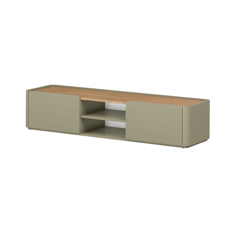 Blackett TV Stand for TVs up to 77", 35.5 cm H x 170 cm L x 48 cm W, Green/Brown
