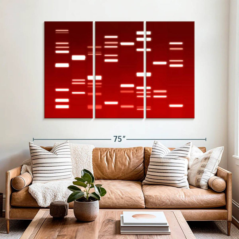 Keiri DNA Red, 42" H x 65" W