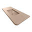 Newterra Concrete Handmade Rectangular Console Bathroom Sink-70734345-110136643