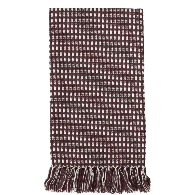 Stevens Cotton Gingham Square Napkin, Wine