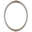 OVALCREST - Miroir mural ovale biseauté pour la décoration intérieure - Style Athena - Abat-jour argenté - Dimensions extérieures 18 x 22-73097410-73097413