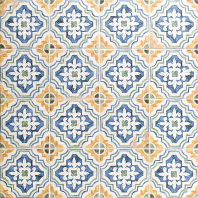 Saltillo 9x9 Matte Encaustic Look Porcelain Tile