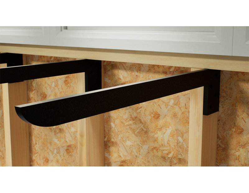 10 po x 2,5 po x 4,5 po Support mural mince The Original, H 4,5 po x l 5 po x P 10 po