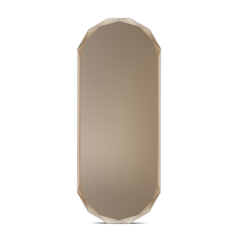 Glass Wall Mirror, 165 cm H x 67.2 cm W, Bronze