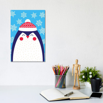 Snowflake Penguin by Seven Trees Design - Gallery-Wrapped Canvas Giclée on Canvas