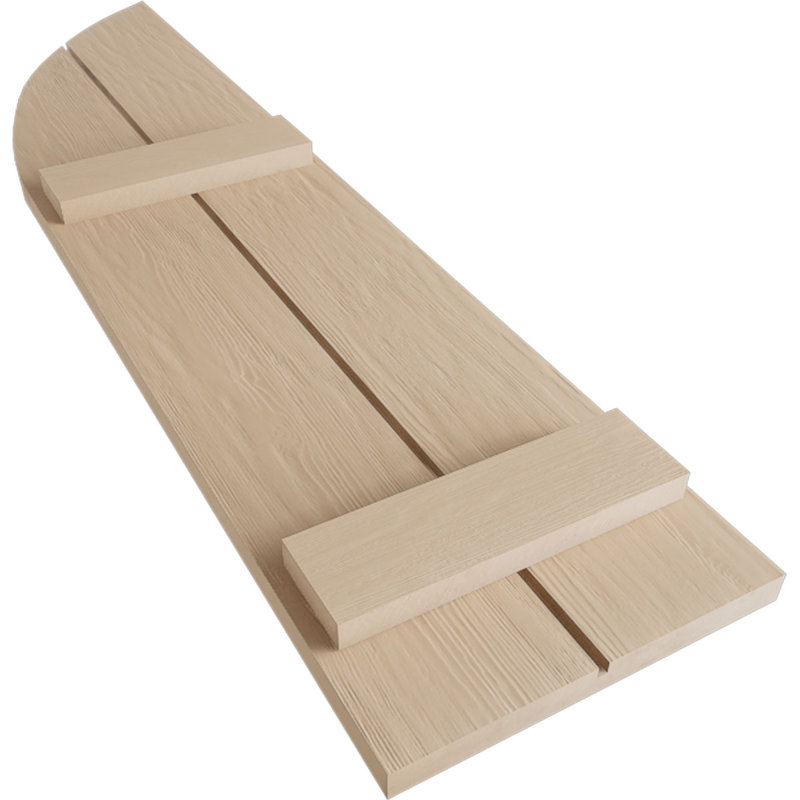 Timberthane à deux planches jointes avec niches en bois, H 64 po x l 11 po