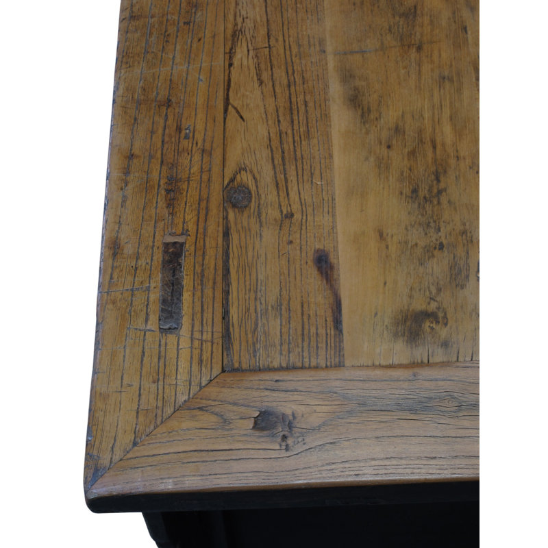 Antique Distressed Elm Altar Cabinet