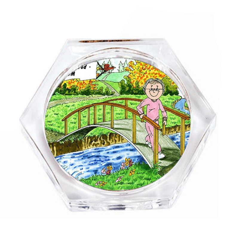 Ensemble de 4 sous-verres personnalisés Grandmother, Oui