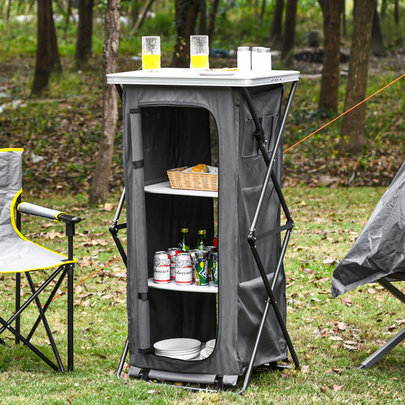 Honey-Leigh Rectangular Outdoor Camping Table - 63 cm W 45 cm D