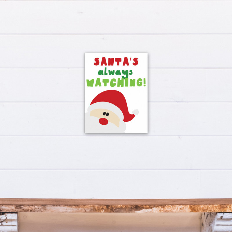 « père noël always always », art sur toile Lavergne