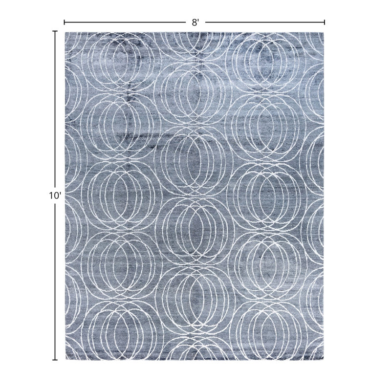 Overdyed One-of-a-Kind 8' 0" x 10' 0" Hand Knotted Area Rug