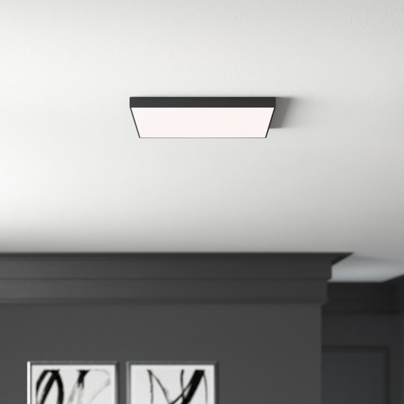 Orduna LED Flush Mount, Black