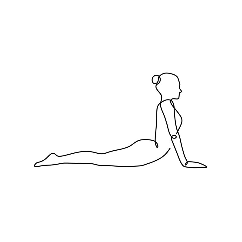 Yoga Cobra Square by Dane Khy - Wrapped Canvas Print, 30.48cm H x 30.48cm W x 1.905cm D