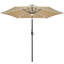 Parasol d'extérieur 108 "avec éclairage central 108"-110542732