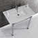 Monarch Ceramic Rectangular Console Bathroom Sink with Overflow