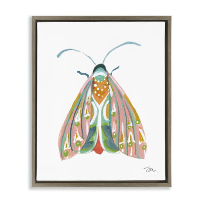  «Delicate Insect on White Floater», impression sur toile encadrée par Jessica Mingo