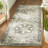 DeBary Oriental Dark Sage/Ivory Area Rug-509095302
