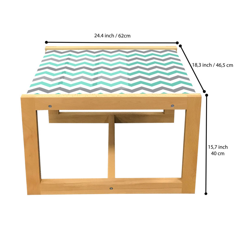 Jainaf Sled Coffee Table, 62cm H x 46cm W x 40cm D