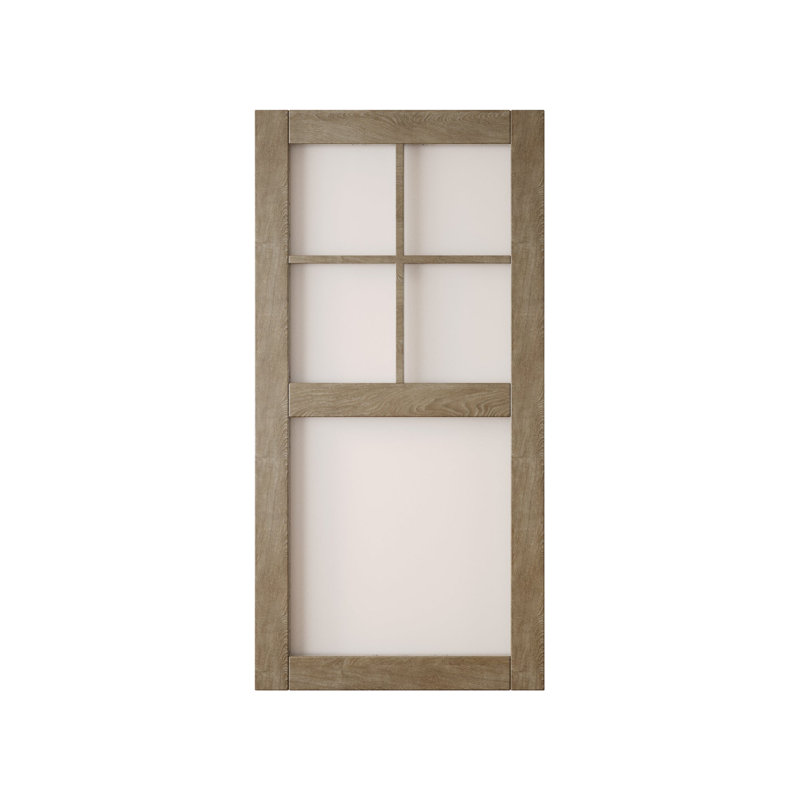 Porte de grange coulissante en bois massif non assemblé 32 po x 80 po, 32 po x 80 po