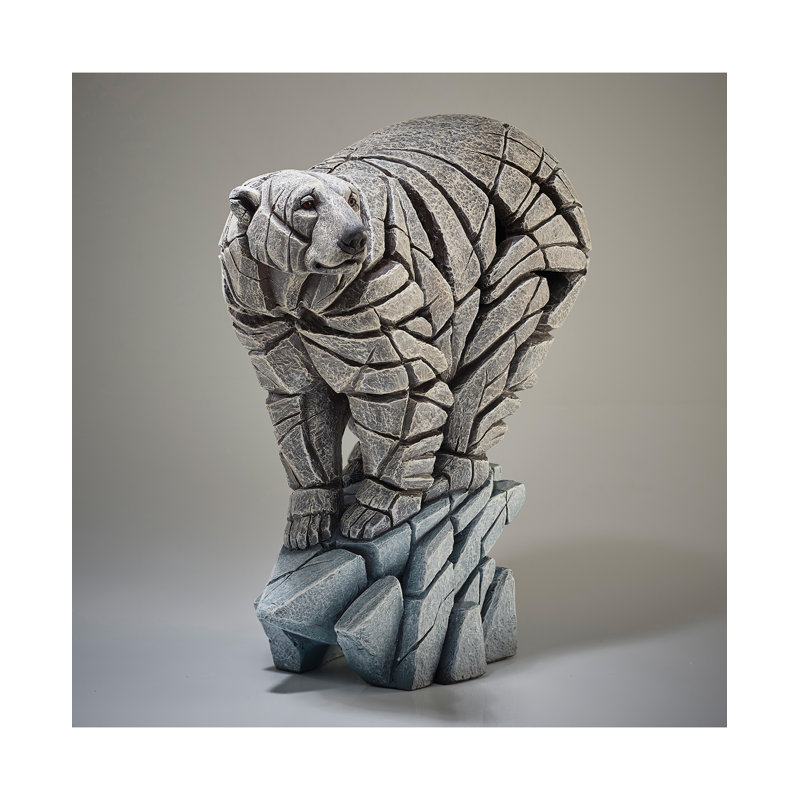 Sculpture d'ours polaire H 15,2 po