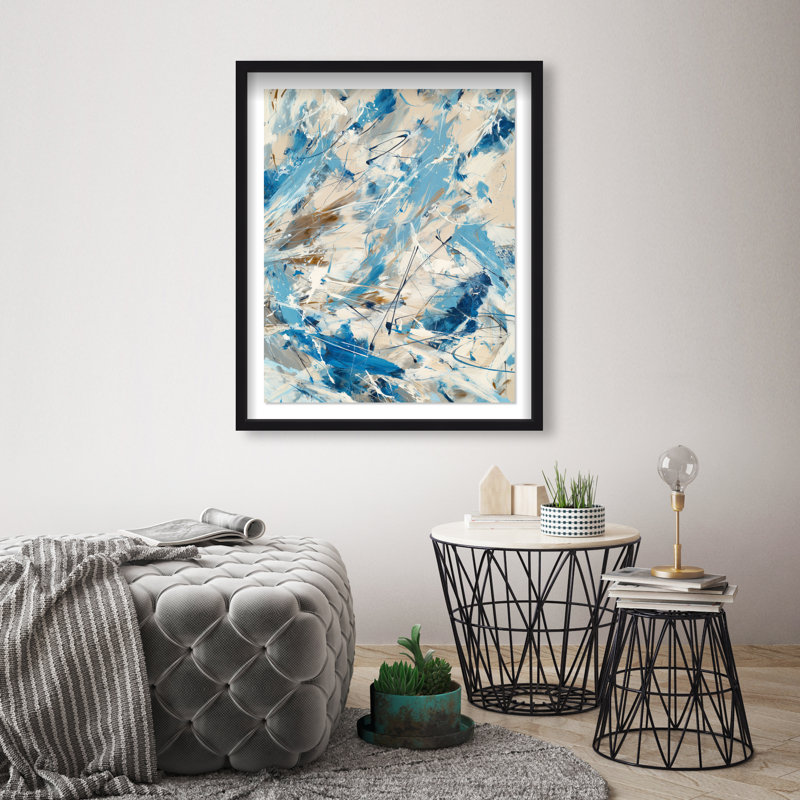 Terra Torrent II Framed Graphic Art, 25.5"H x 31.5"W, White Shadowbox