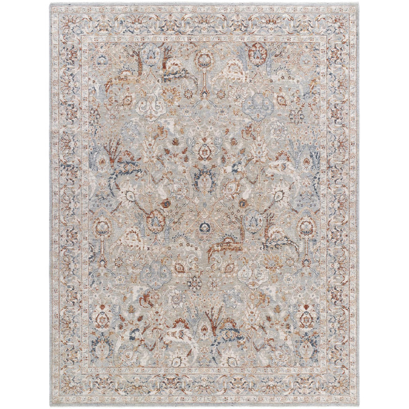 Arleeta Machine Woven Polyester Area Rug, Rectangle 6'7" x 9'6"