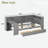 Wood Daybed With Storage Shelves, 2 Drawers, Charging Station, Led, Desk And Upholstered Headboard-2025724835-2025724844