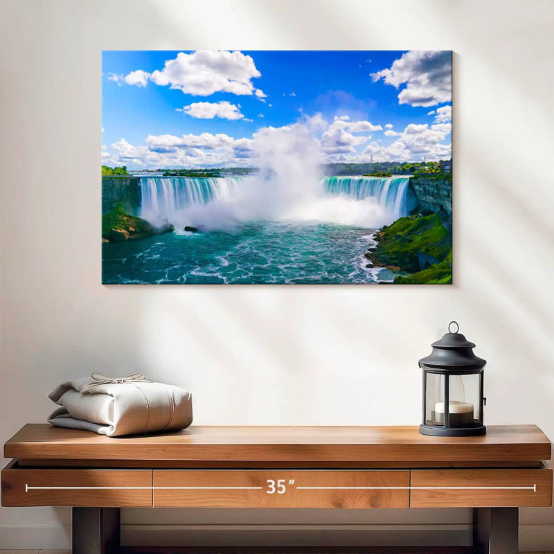 Chutes du Niagara pittoresques, H 16 po x l 24 po