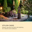Outdoor Sculptural Fountain with Lights