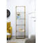 Étagère à miroir à 6 niveaux en or antique 20 "x 14" x 70,5 "Perisa