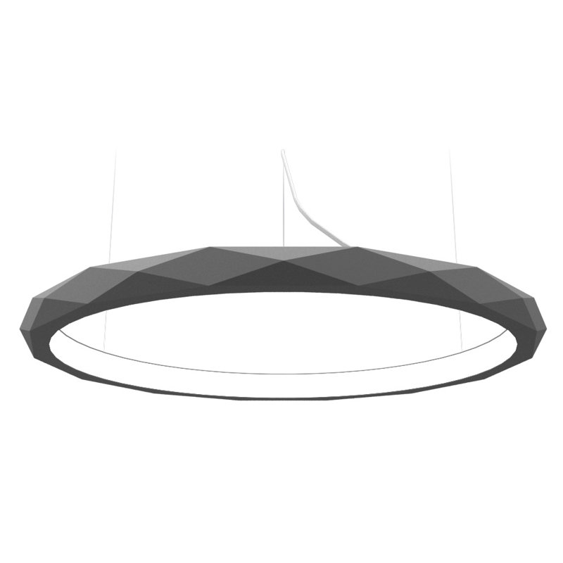1 - Light LED Pendant, Imbuia, 2.34" H x 39" W x 39" D