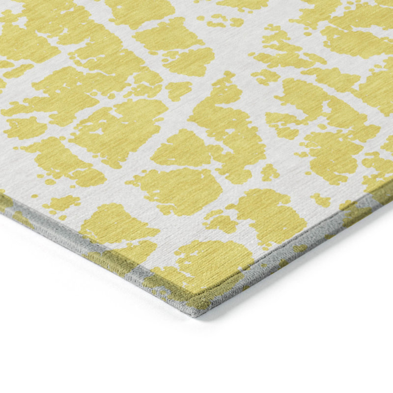 Kyrie Abstract Indoor / Outdoor Rug, Rectangle 5' x 7'6"