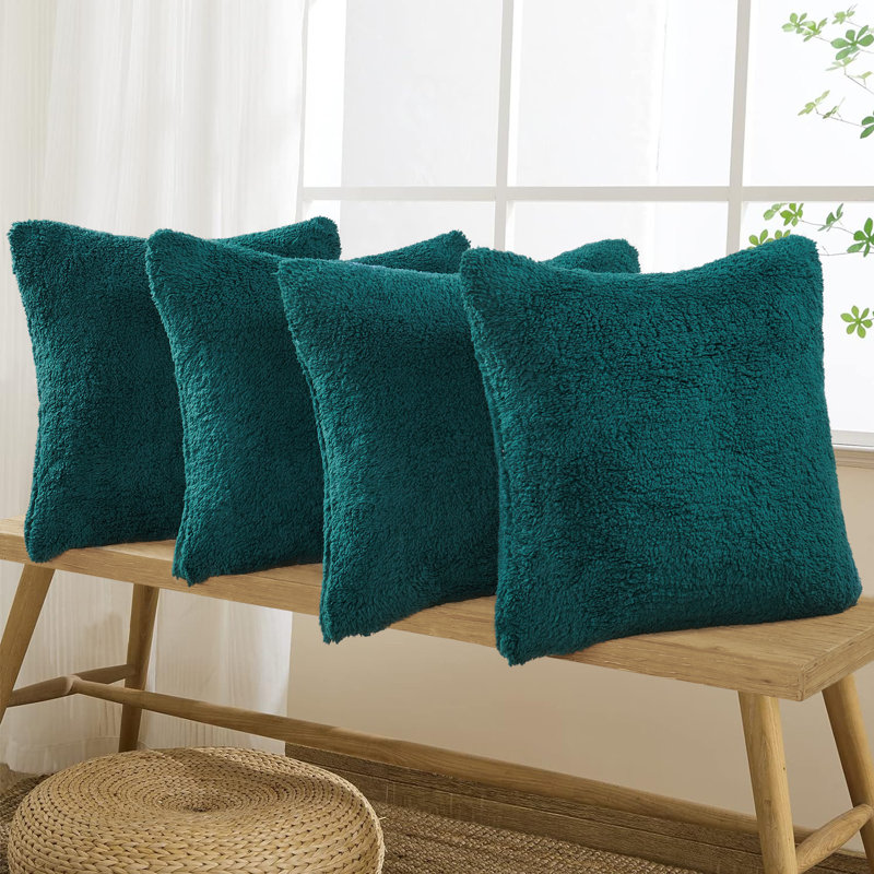 Housse de coussin Aspa, Bleu sarcelle foncé