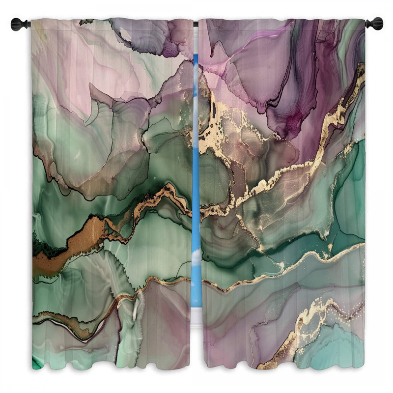 Paire de rideaux obscurcissant en polyester Marlisa, L 40 po x L 52 po